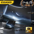 Essager 7/6-in-1 usb3.2 Loại C HUB Loại C để HDMI USB 3.2 Gen2 10gbps Loại bộ chuyển đổi C pd100w sạc nhanh trung tâm áp dụng cho M.2 (2230/2242/2260/2280) giao thức NVMe SSD Tương thích với M key B & m giao diện chính cho điện thoại máy tính bảng máy tín. 