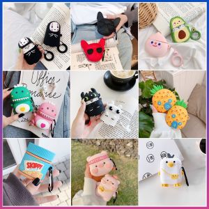 Vỏ bảo vệ bao đựng tai nghe Airpods bằng Sillicone dẻo ốp Case Airpods 1 Airpods 2 i11 i12 i18 i100 i200