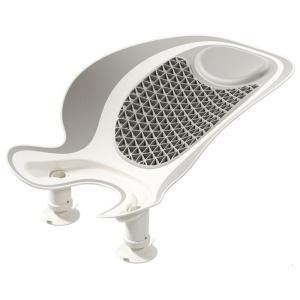 ชั้นวางของในห้องน้ำสำหรับเดินทางแบบพกพาชั้นวางเครื่องอาบน้ำสำหรับเด็กทารกที่มีตำแหน่งเกียร์5ตำแหน่งและรูระบายน้ำเพื่อการใช้งานที่มีประสิทธิภาพ