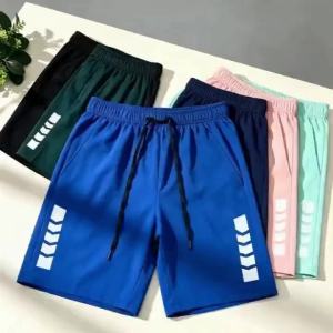 Men Quick Dry Sport Shorts Elastic Drawstring Waist Lightweight Breathable Casual Tasaln Short