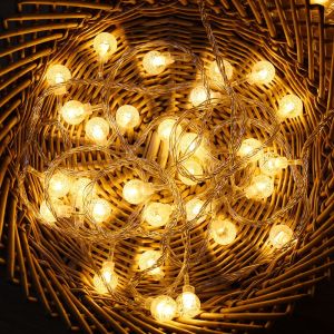 Christmas gift Christmas decoration LED light for room led Strip Light fairy lights Bubble ball steady light mode 6M 3M 2M decoration for wedding party holiday home Use AA battery power