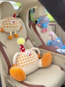 Colorful Breathable Car Lumbar Support & Neck Pillow Set – Ergonomic Memory Foam Cooling Universal Fit – For Auto Office