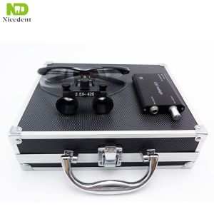 2.5 X or 3.5 X High Intensity Loupes de ntal loupes surgical/D ental Surgical Loupes with led head light