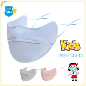 Khẩu Trang Chống Nắng Trẻ Em UPF50+ Che Gò Má Chống Tia UV Vải Thun Co Giãn Thoáng Khí