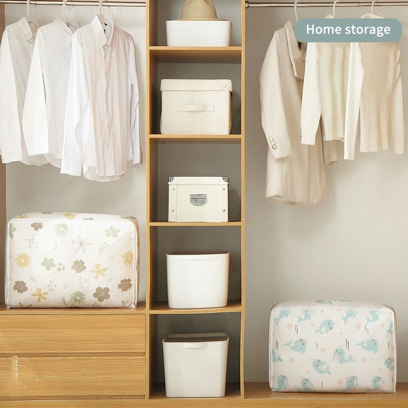 Waterproof Soft Storage Box, Household Quilt Clothes Organizer Storage Bag
_voghion.com
