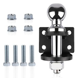 หัวบอลลากพ่วง 2 นิ้ว หัวบอลลากรถ เรือ ลาก สีดำ/ตัวครอบหัวบอล หัวลากเทรลเลอร์ Trailer Coupler สำหรับหัวบอล 2x2นิ้ว ชุดลากเรือ อุปกรณ์ต่อเสริมกันชนท้าย ชุดลากจูงรถ หัวบอลลากพ่วง