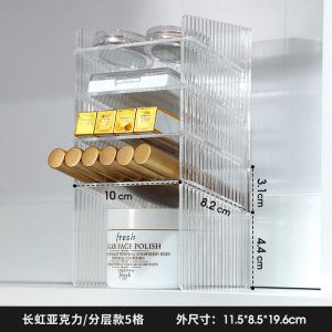 【wuxih】penyimpanan kabinet cermin pemisah dalam kabinet alat bera di belakang rak pintu Washstand Diagonal berlapis akrilik FJIR