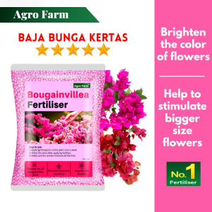 Agro Farm Bougainvillea Fertilizer / Baja Bunga Kertas / Baja Bunga / Baja Cepat Berbunga
