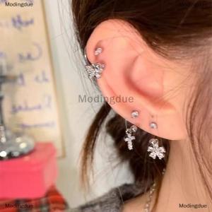 [COD] Modingdue Fashion Zircon Earrings U-shaped Ear Bone Studs For Women Exquisite Metal Jewelry Accessories