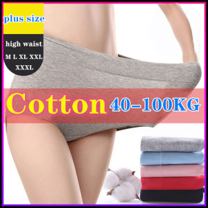 Yingbao M-3XL Plus Size Cotton Women Panties Underwear High Waist Briefs Tummy Control Ladies Panty