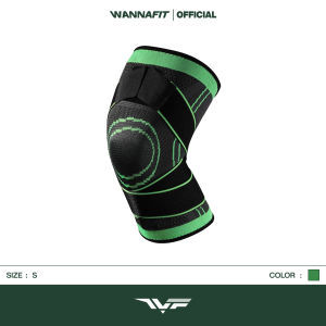 WANNAFIT Knee Support With Adjustable Pressure Strap | Brace Nylon | Alat Pelindung Olahraga