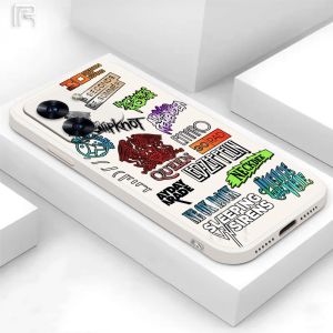 (Lokal Ready) Casing hp Xiaomi Poco X5 5G Poco M4 Pro Poco M3 Pro Poco X3 GT F4 GT X3 Pro X3 NFC M5S Label Band Tide Graffiti Tepat Edge Rubber Soft Case