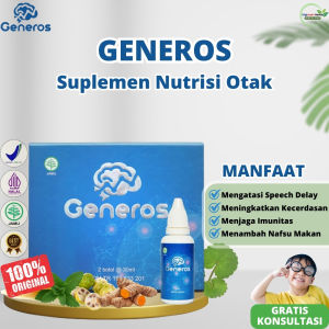 GENEROS – Suplemen Herbal Nutrisi Otak Anak | Dukung Fokus Bicara & Tumbuh Kembang Anak