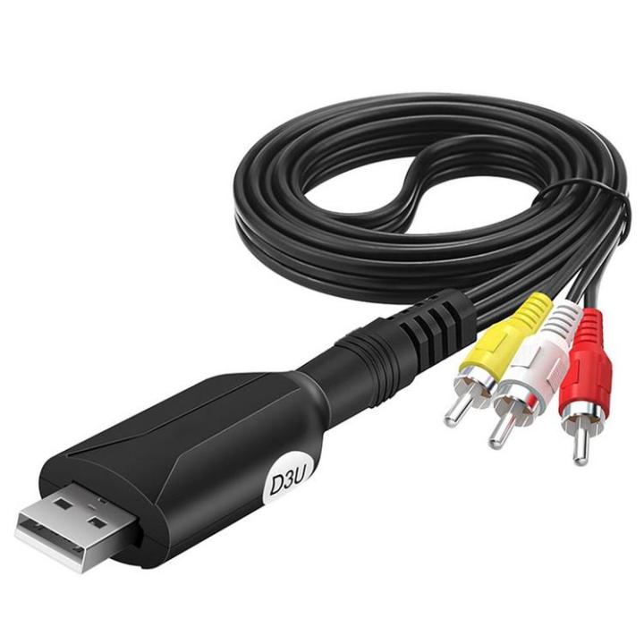 USB to RCA AV Camera Video Cable USB Male to 3-RCA Video Audio AV Cable ...