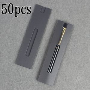 100pcs Kraft Paper Pen Packaging/Pencil Sleeve/Kraft Pen Case Packaging/Pen Pouch/Pen Gift Box/Ballpen Packaging