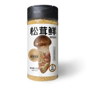 松鲜鲜松茸鲜调味料100g可替鸡精0添加炒菜炖汤松茸鲜家用便捷瓶装 Mushroom Seasoning (Halal & 100% Natural) 100g