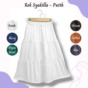ROK SYAKILLA - ROK PANJANG ANAK PEREMPUAN REMAJA MAXI LONG SKIRT MODEL KOREA BAWAHAN ROK 3 SUSUN TINGKAT ANAK CEWEK MUSLIM MUSLIMAH HIJAB USIA 3 SAMPAI 14 TAHUN