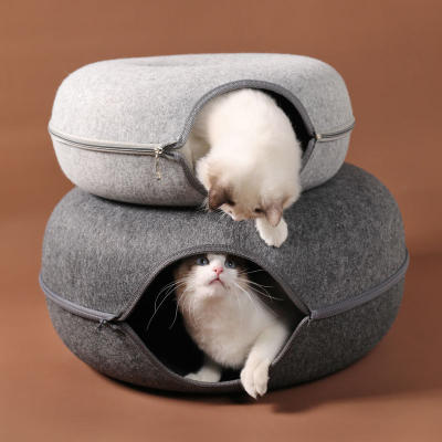 🐱 บ้านแมวโดนัท 4สี อุโมงค์โดนัท บ้านแมว ที่นอนแมวถูกๆ ที่