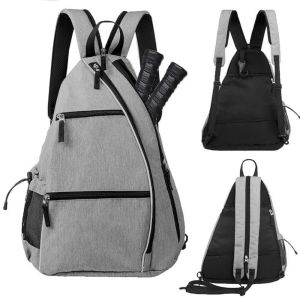 Lightweight Pickleball Backpack Multifunctional with Water Bottle Holder Tennis Bag Adjustable Colorful Paddle Storage Bag H260729
