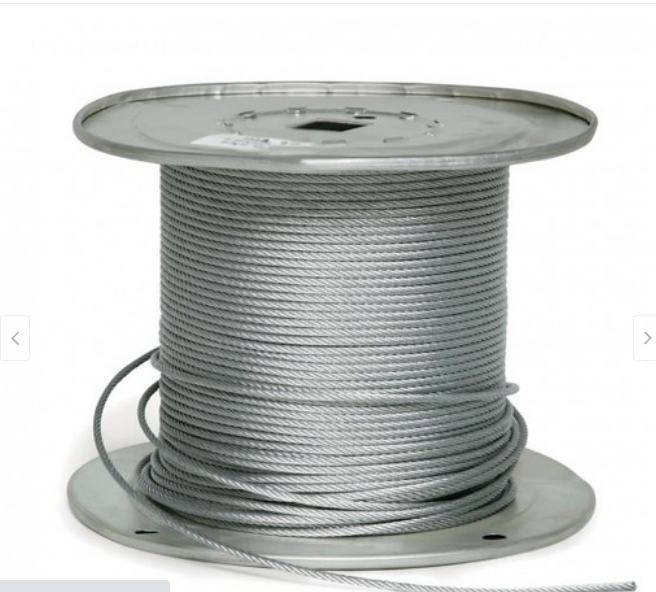 Dây cáp thép mạ kẽm Phi 10mm 10Ly dài 1 mét - 1000 mét