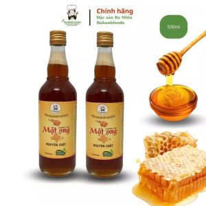 Mật ong nguyên chất chai 500 ml hoàn toàn tự nhiên hiệu Bahanhfoods