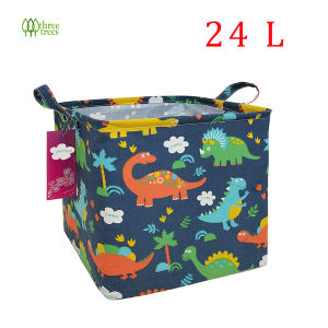 threetrees 24L Multifunctional Toys Storage Basket Large Size Fabric Organizer Bins Storage Box For ToysBooksBlocksBeachPerfect for Outdoor Play Beach Sand Toys