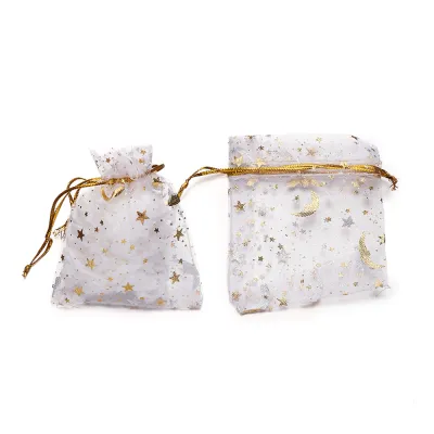 St.kunkka 10pcs Organza Drawstring Gift Bag Jewelry Candy Jewelry Wedding Party Gift Wrapping Gauze Bag Fashion Bag