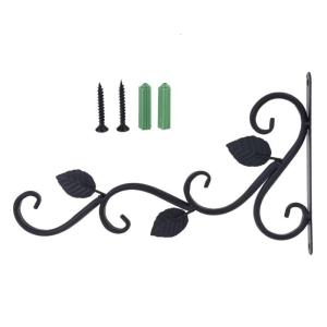 European Style Wall Hanging Flower Pot Support Bracket Hook Iron Hanger Plants Holder Balcony Home Decoration
