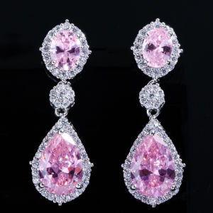 SEQUITO Elegant Fashion Silver Plated Jewelry Pave AAA Cubic Zirconia Delicate Long Water Drop Dangle Earrings for Women Girls Best Gifts SE183