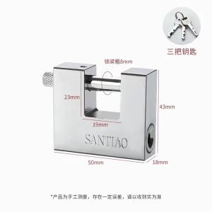 Giant Security Padlock Heavy Duty Stainless Steel Padlock Anti-Cut Weatherproof For Gate Grille