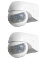 QWORK 110-220V PIR Motion Sensor Light Switch, 2 Pack, High Sensitive Waterproof Wall Sensor Light Switch for Outdoor&Indoor, 49-98FT Detection Distance. 