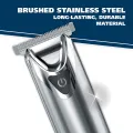 Wahl Stainless Steel Lithium Ion+ Beard and Nose Trimmer for Men, Hair Clippers, Detail Shaver, Rechargeable, All in One Men's Grooming Kit - Model 9818. 