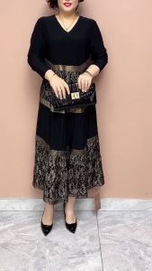 Váy cho mẹđầm cho mẹ đi chơi đi dự tiệc quà tặng mẹ [HA63]