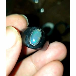 Cincin tanduk batu kalimaya kristal asli baten