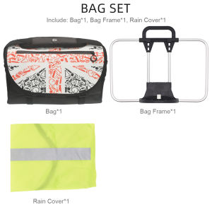 TWTOPSE Union Jack Messenger S Bag For Brompton Folding Bicycle Classic 15L Bike Bags For 14in laptop 3SIXTY PIKES CAMP With Rain Cover