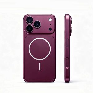 NEW Original Glass Nano Frosted For Magsafe Case For iPhone 18 17 16 15 14 13 Pro Max Magnetic Charge Prtective Rugged PC Funda
