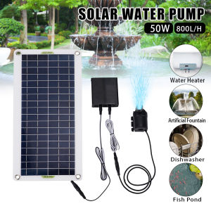 Solar Panel Brushless Water Pump 800L/H With Battery Box With Controller Outdoor Emergency Outdoor Supplies 12V 50W