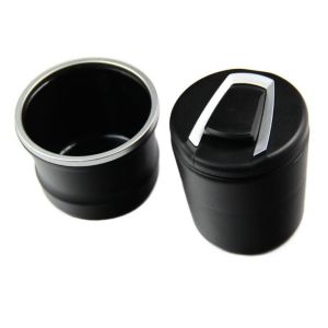 RIVENSTONE Multi-functional Mini Car Trash Can Removable Portable Garbage Coin Storage Cup Container Car Styling with LED Lamp Car Cup Holder Car Garbage Storage