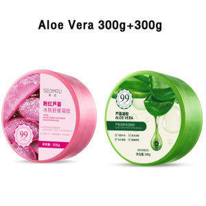 【500g แพ็ค 2】Gumi เจลว่านหางจระเข้ Aloe Vera 99% ซ่อมแซมผิวหนังหลังโดนแดด ให้ความชุ่มชื้น บํารุงผิวหลังอาบน้ำ/เจลว่านหางจระเข้แท้ ครีมบำรุงผิว
