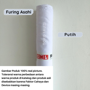 3m Kain Furing Asahi Lebar 125cm Bahan Puring Grade A Pelapis Baju Tas