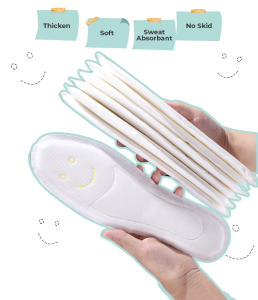 [SG SELLER]Smiley face Moisture Absorption insole With military training