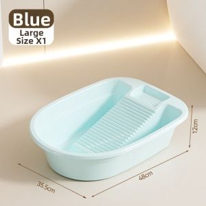 ANANAA 2 trong 1 Chậu giặt đồ có vỉ giặt Đã được làm dày Dung lượng lớn Chậu rửa đồ lót Thực tế Chống trơn trượt Bồn giặt Giặt quần áo bằng tay