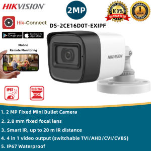Hikvision CCTV Analog Camera 2MP/5MP Camera With Audio CCTV Camera Bullet Camera Outdoor IP67 Weatherproof Security