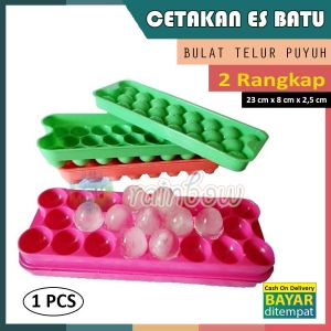 rainbow - 1 PCS CETAKAN ES BATU BULAT TELUR PUTUH / Ice Cream Maker Cetakan Es Cetakan Puding Ice Ball Mold Ice Cream Mold Cetakan Es Krim Es Batu Es Loli Jelly Cetakan Agar Ager - Warna A