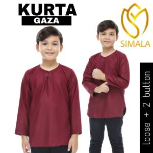 (RAYA 2026) Kurta GAZA Osaka Cotton Berkualiti Tinggi Selesa Sejuk Lembut RAYA SEDONDON ANAK AYAH SIMALA