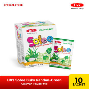 H&Y HEALTHY & YOUNG Sofee Jelly Powder Mix Buko Pandan Flavor 10Sachet/box 150g