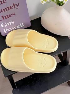 Jie Liya WomenS Slippers Summer 2025 New Model Indoor Antibacterial Simple Non-Slip Bathroom Bathing Sandals For Men