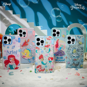 [สินค้าClearance][The Little Mermaid Limited Collection ] เคสสำหรับไอโฟนแถมฟรี Griptok / Strap สายห้อย สำหรับ iphone ทุกรุ่น กันรอย กันกระแทก เคสพรีเมียม ลายAriel  ลิขสิทธิ์แท้