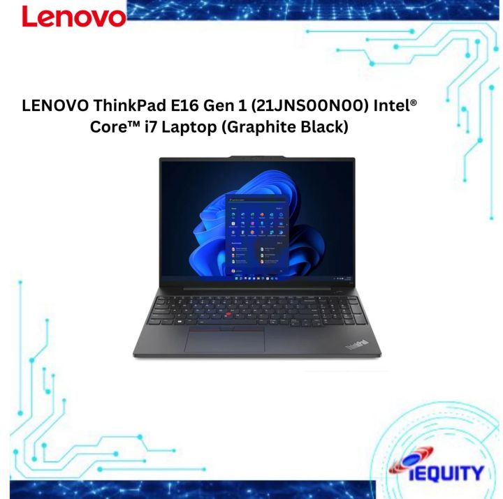 Écran LCD LED 16" Remplacement Pour Lenovo ThinkPad E16 Gen1 - Résolution 2.5K WQXGA - Neuf