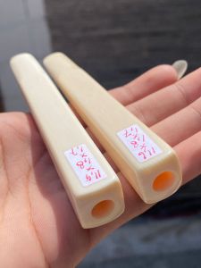 pipa gg asli lokal panjang 11cm model kotak bahan merah bening asli
